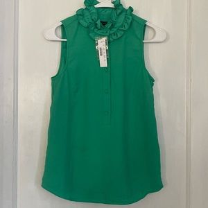 J.Crew Factory Green Sleeveless Top/Blouse - Size XXS.  NWT.